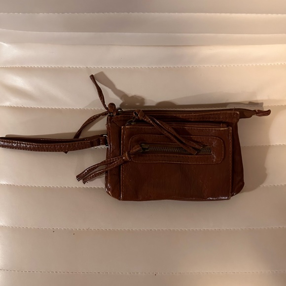 Small leather brown wallet/clutch - Picture 5 of 7
